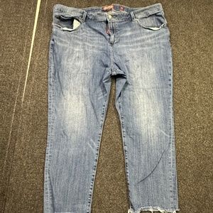 Lucky Brand Women's Reese Boyfriend Used Blue Jeans Size 24W